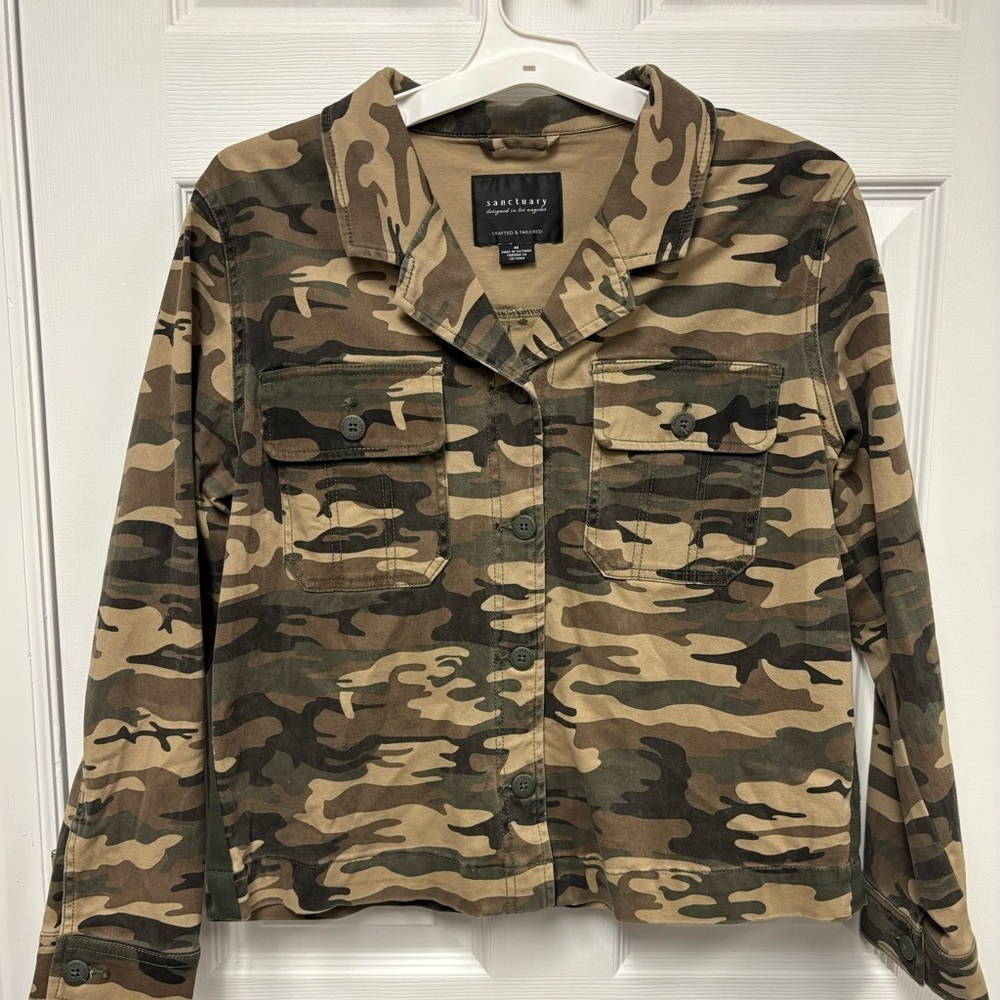 Sanctuary Women's Camouflage Utility Jacket